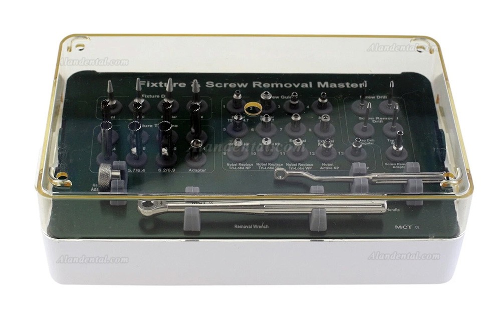 Implant Fixture & Screw Removal Master Kit MCT FSRK-02 Drill Guide Remover